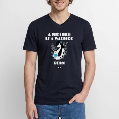 Warrior Mother - Men's Premium Organic V-Neck T-Shirt