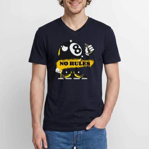 No Rules 8 Ball - Men's Premium Organic V-Neck T-Shirt