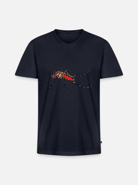 mosquito - Men's Premium Organic V-Neck T-Shirt - navy