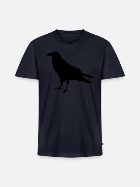 Ravens - Men's Premium Organic V-Neck T-Shirt - navy