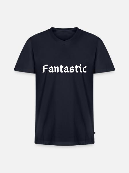Fantastic - Men's Premium Organic V-Neck T-Shirt - navy