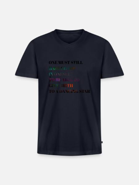 Motivational quote - Men's Premium Organic V-Neck T-Shirt - navy