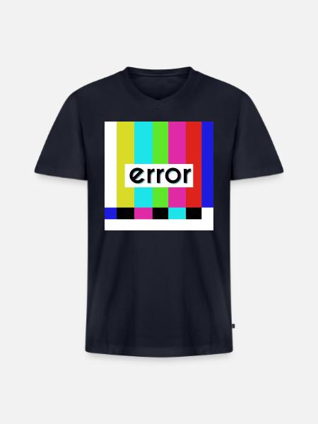 Error humor - Men's Premium Organic V-Neck T-Shirt - navy