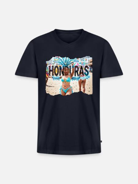 HONFURAS 24 24 - Men's Premium Organic V-Neck T-Shirt - navy