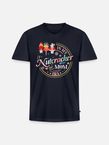 Nutcracker Mom Era - Men's Premium Organic V-Neck T-Shirt - navy