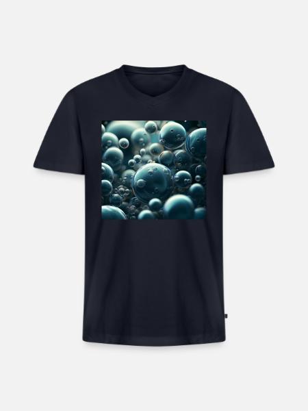 Funny bubbles - Men's Premium Organic V-Neck T-Shirt - navy