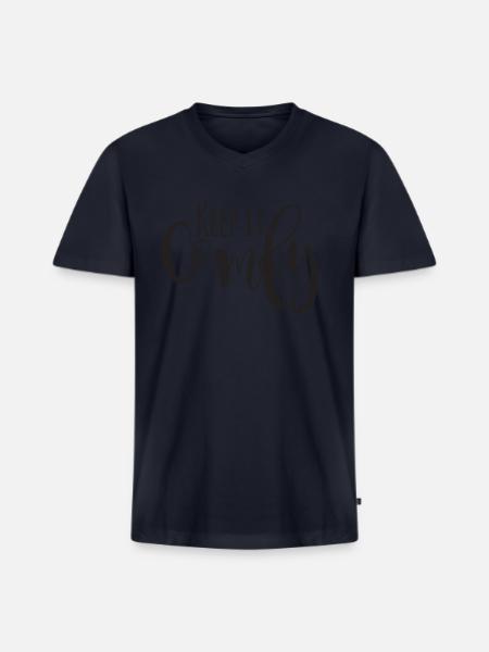 Keep It Comfy nature - Men's Premium Organic V-Neck T-Shirt - navy