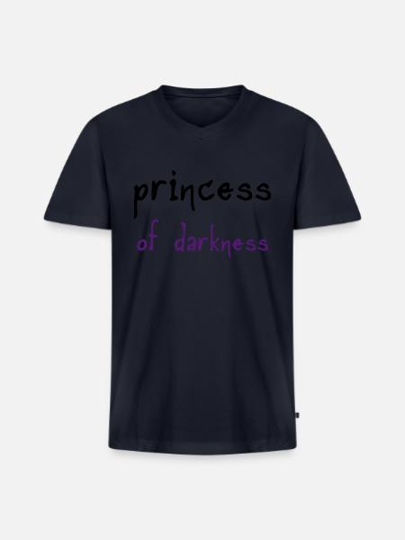 Princess of Darkness - Men's Premium Organic V-Neck T-Shirt - navy