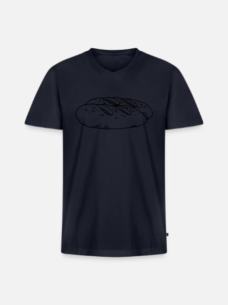 Bread - Men's Premium Organic V-Neck T-Shirt - navy
