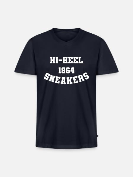 Hi Heel Sneakers - Men's Premium Organic V-Neck T-Shirt - navy