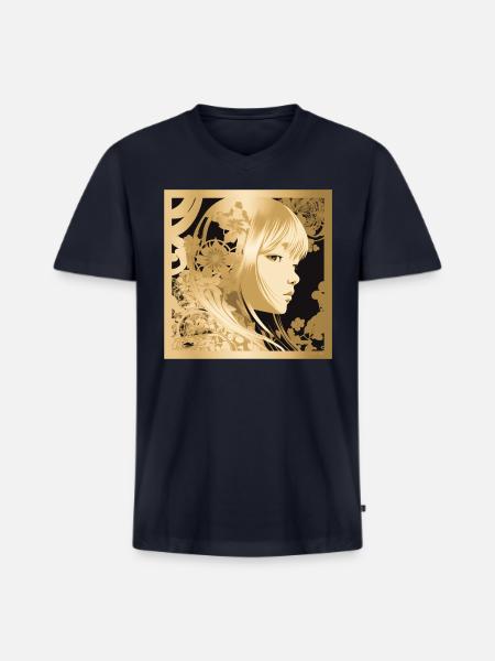 Precious and Sweet - Men's Premium Organic V-Neck T-Shirt - navy