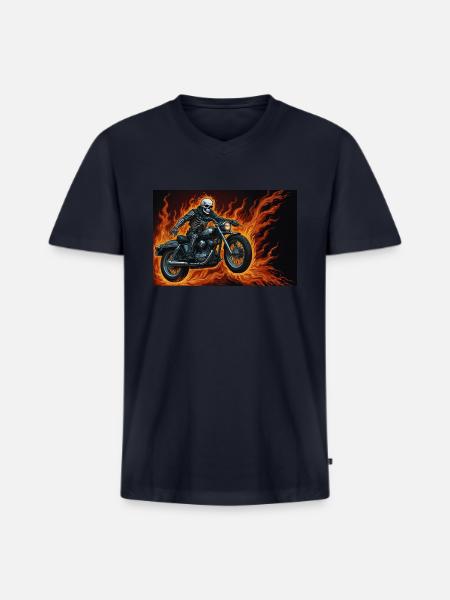 New collection - Men's Premium Organic V-Neck T-Shirt - navy