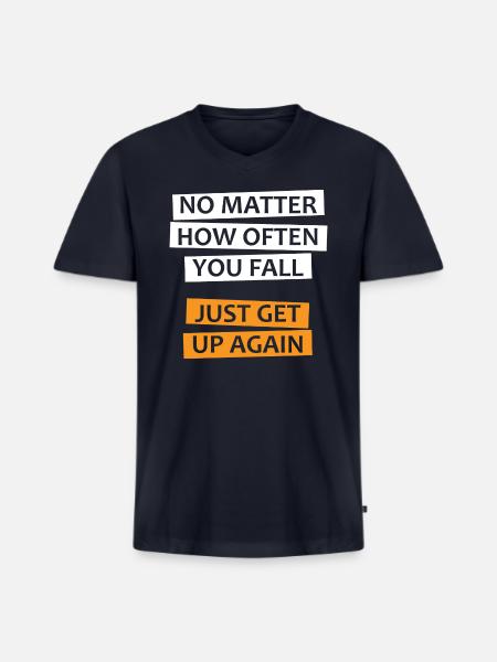 Entrepreneur - Men's Premium Organic V-Neck T-Shirt - navy