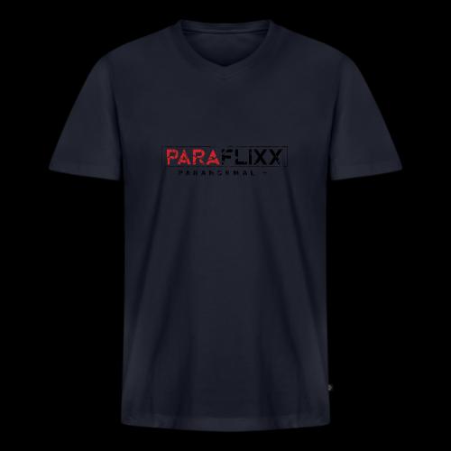 PARAFlixx Black Grunge - Men's Premium Organic V-Neck T-Shirt