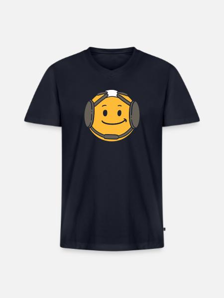 WRESTLING: Wrestling Headgear - Men's Premium Organic V-Neck T-Shirt - navy