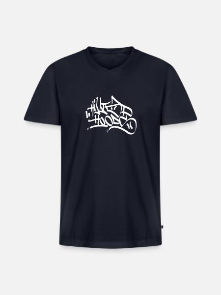 Hilltop Hoods T Shirt - Men's Premium Organic V-Neck T-Shirt - navy