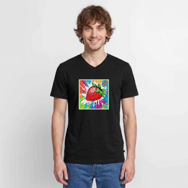 Vibrant Strawberry Artwork