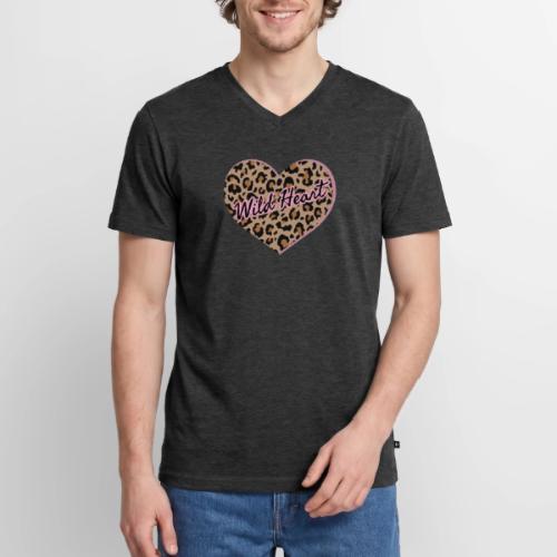 Wild Heart - Men's Premium Organic V-Neck T-Shirt