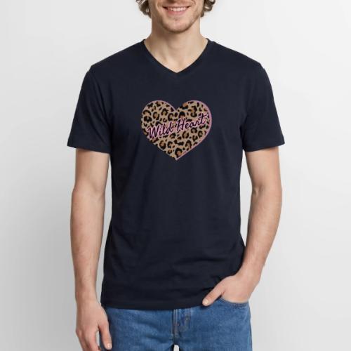 Wild Heart - Men's Premium Organic V-Neck T-Shirt