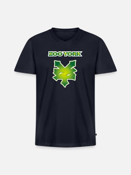 Zoo York Green - Men's Premium Organic V-Neck T-Shirt - navy