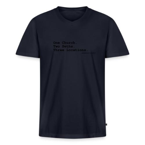 List Tagline - Men's Premium Organic V-Neck T-Shirt