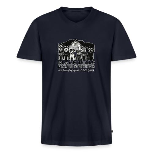 BH Bearded Homestead Logo Merch - Men's Premium Organic V-Neck T-Shirt