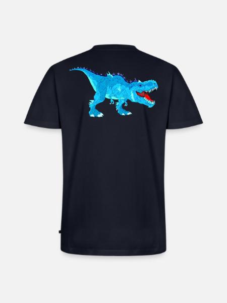 Icy Rex - Men's Premium Organic V-Neck T-Shirt - navy