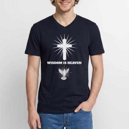 Wisdom is Heaven - Men's Premium Organic V-Neck T-Shirt