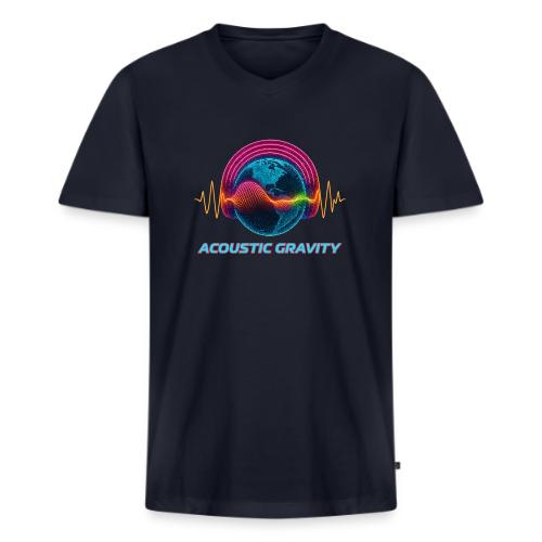 Earth's Headphones - Men's Premium Organic V-Neck T-Shirt