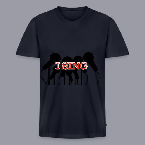 I SING - Men's V-Neck T-Shirt by Bella + Canvas