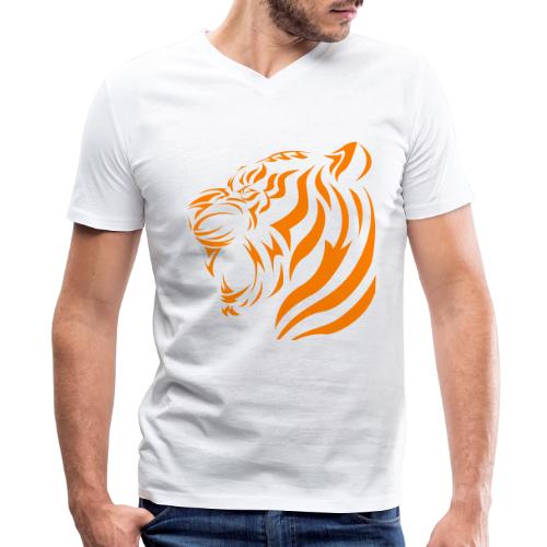 Wild Tiger Souvenirs: Roaring Memories - Men's Premium Organic V-Neck T-Shirt