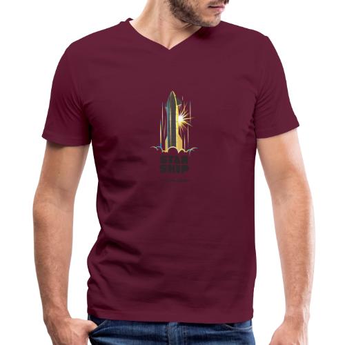 Star Ship Earth - Light - With Logo - Men's V-Neck T-Shirt by Bella + Canvas