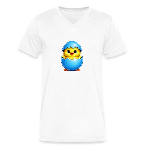 Easter Chick Blue - Men's V-Neck T-Shirt by Bella + Canvas