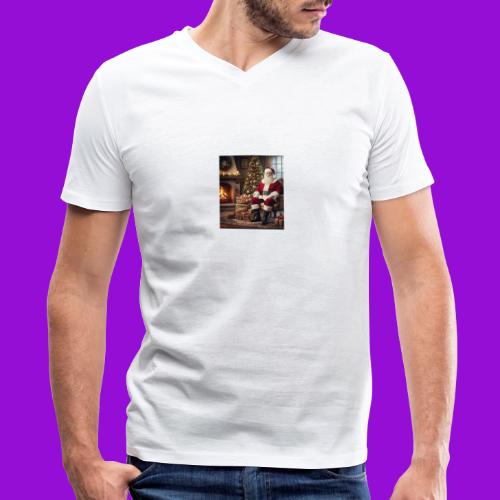 Santa Claus - Men's V-Neck T-Shirt by Bella + Canvas