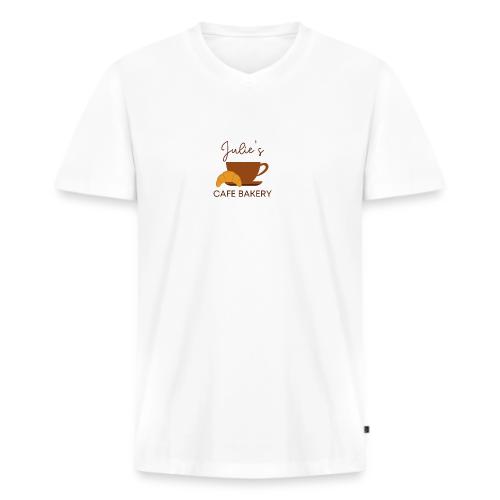 Julie's Cafe Bakery - Men's Premium Organic V-Neck T-Shirt