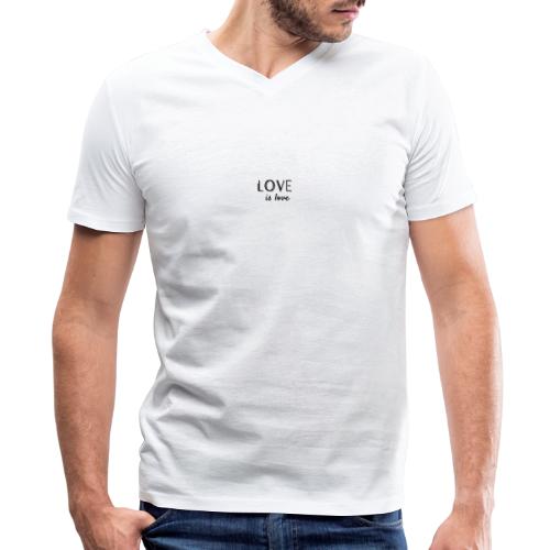 love is love - Men's V-Neck T-Shirt by Canvas