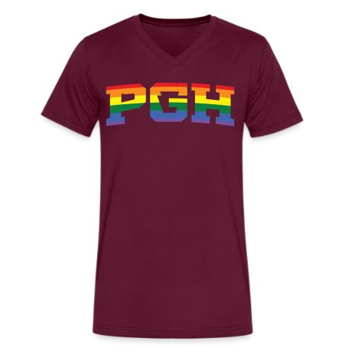 pgh_pride - Men's V-Neck T-Shirt by Bella + Canvas