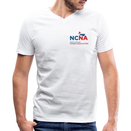 NCNA Logo color lg - Men's V-Neck T-Shirt by Bella + Canvas