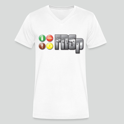 FNSp Bottletops logo design - Men's V-Neck T-Shirt by Canvas