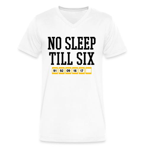 No Sleep Till Six (On White) - Men's V-Neck T-Shirt by Bella + Canvas