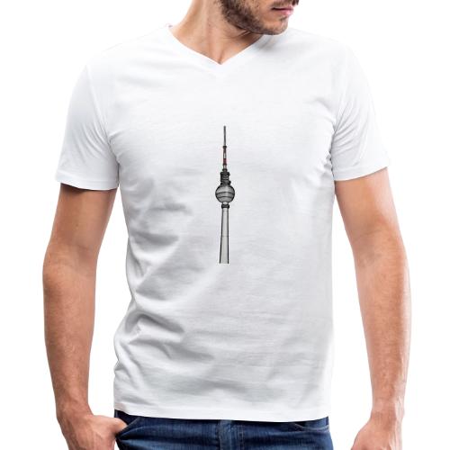 TV-Tower Berlin - Men's Premium Organic V-Neck T-Shirt