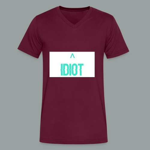 Idiot ^ - Men's V-Neck T-Shirt by Canvas