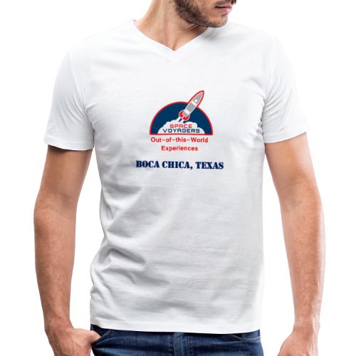 Space Voyagers - Boca Chica, Texas - Men's V-Neck T-Shirt by Canvas