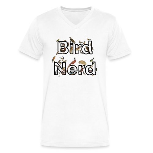Bird Nerd T-Shirt - Men's V-Neck T-Shirt by Canvas