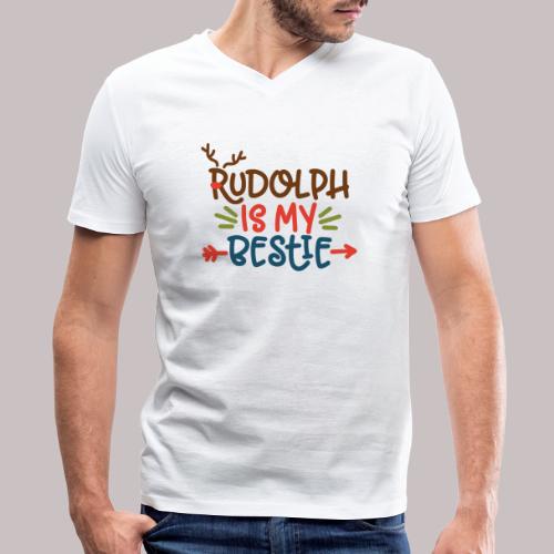 Rudolph - Men's V-Neck T-Shirt by Canvas