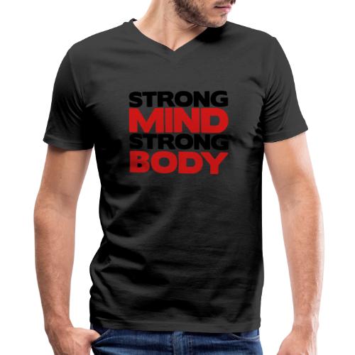 Strong Mind Strong Body - Men's V-Neck T-Shirt by Canvas