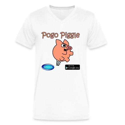 Pogo Piggle - Men's V-Neck T-Shirt by Bella + Canvas