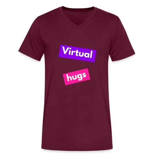 Virtual hugs - Men's V-Neck T-Shirt by Canvas