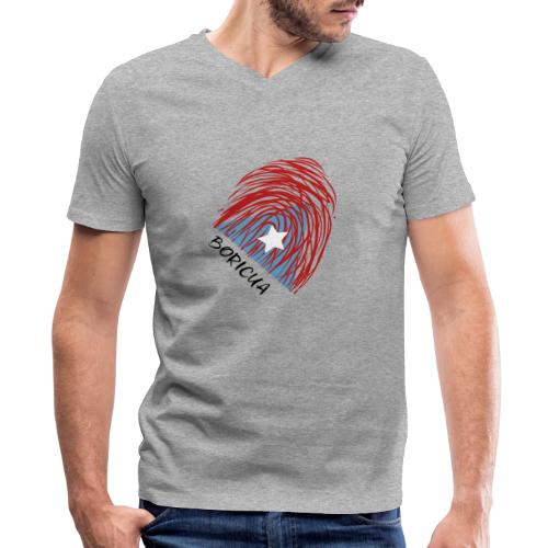 Puerto Rico DNA - Men's V-Neck T-Shirt by Canvas