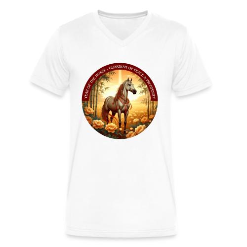 Year of the Horse Guardian T Shirt, Lunar New Year - Men's V-Neck T-Shirt by Bella + Canvas